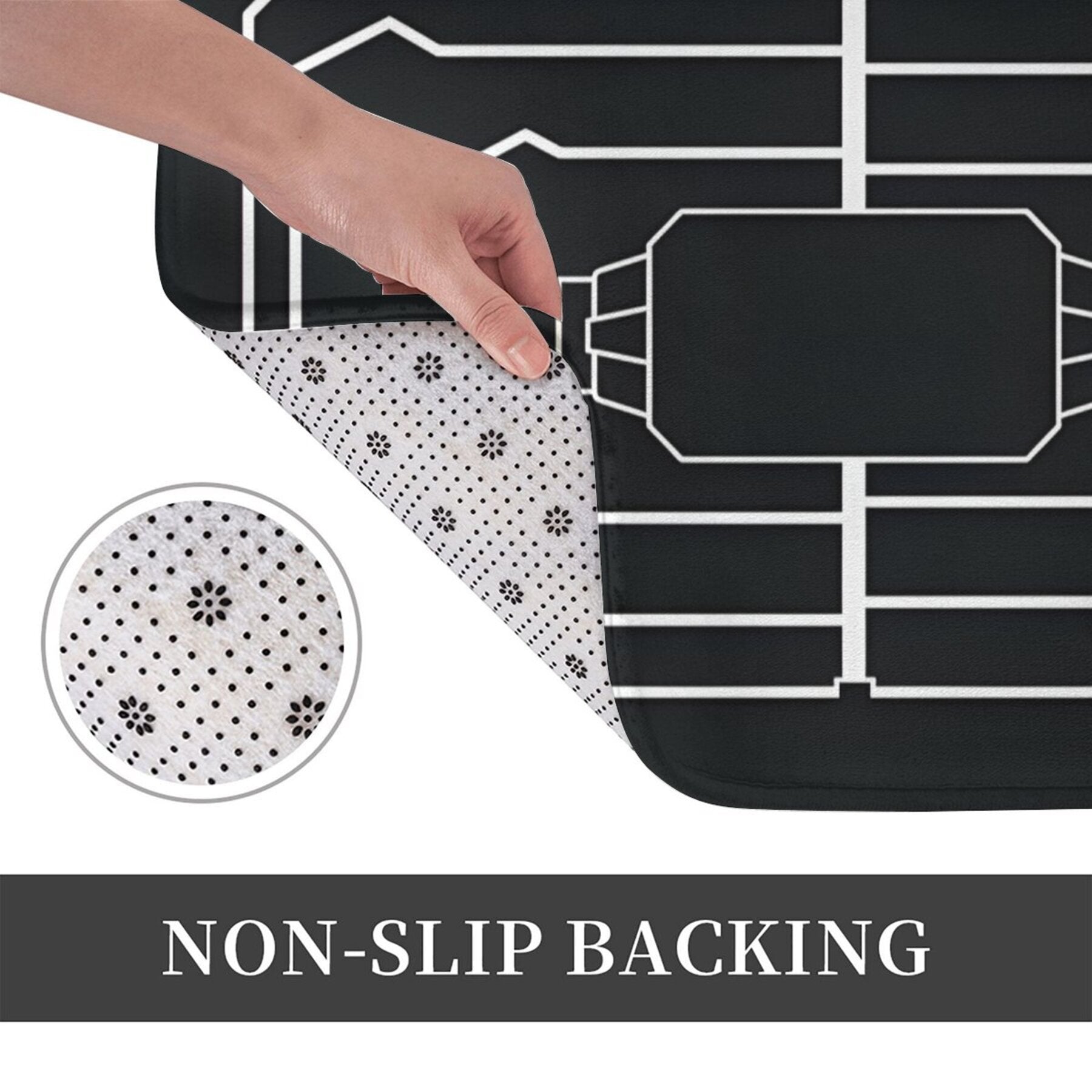 Rainbow 6 Siege Doormat Non-Slip Polyester Welcome Rug for Living Room Hallway