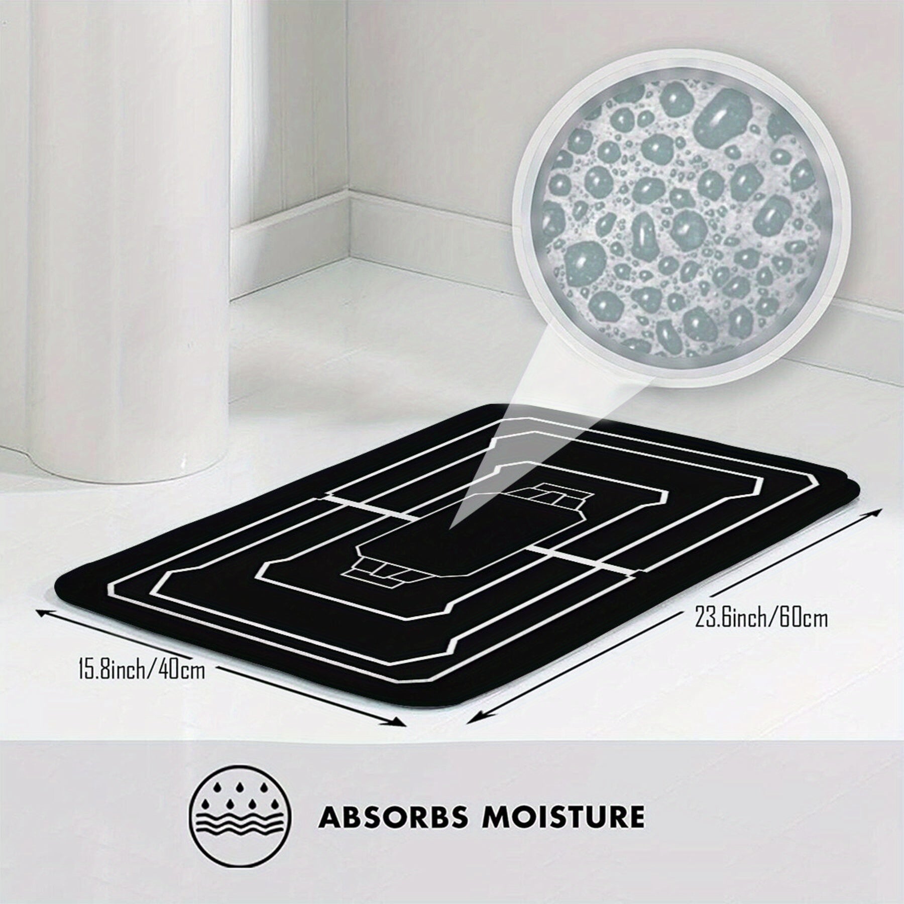 Rainbow 6 Siege Doormat Non-Slip Polyester Welcome Rug for Living Room Hallway