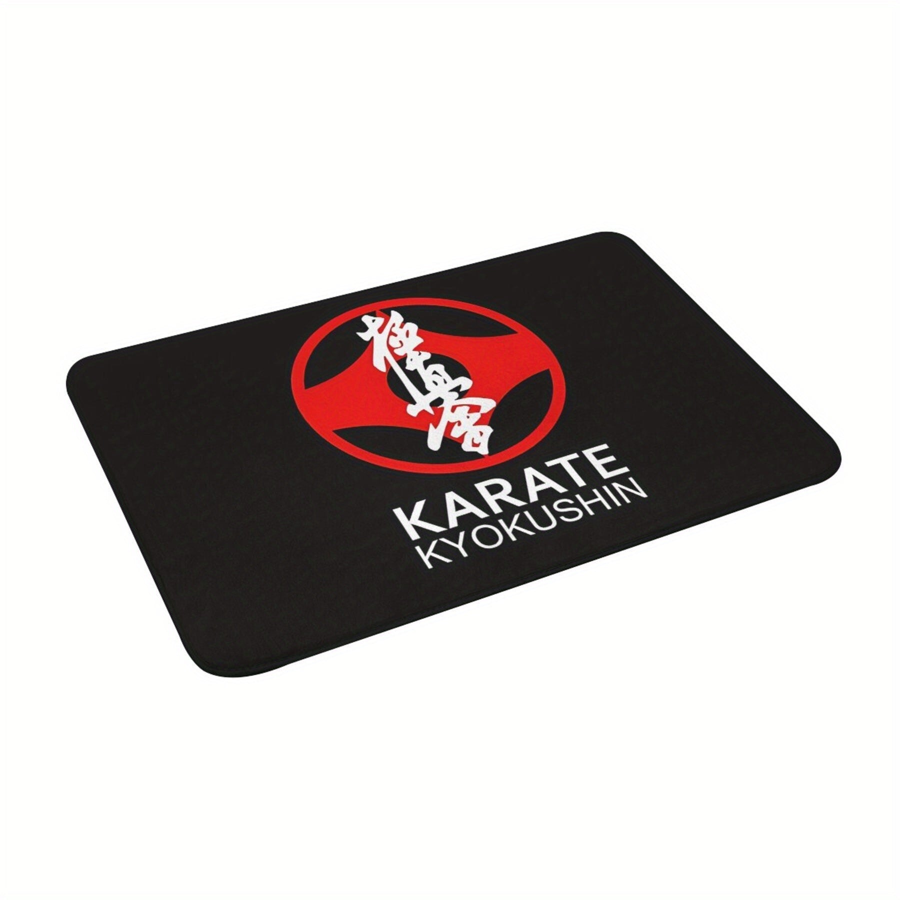  Alfombra de entrada de poliéster antideslizante para karate Kyokushin, rectangular
