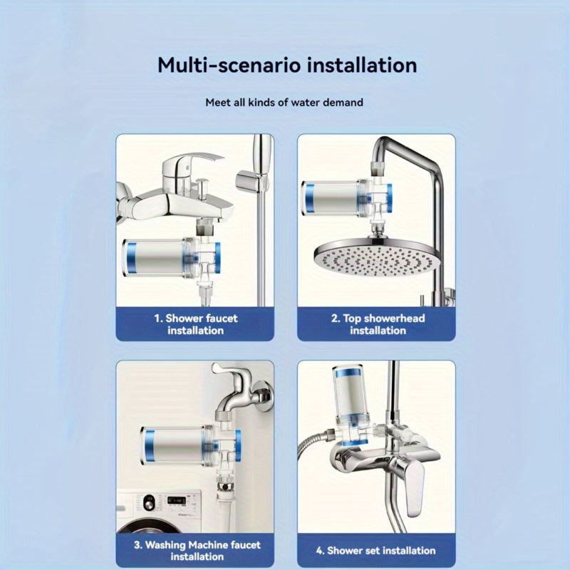 Deluxe suv tozalagich, almashtiriladigan PP paxta filtri bilan - dush, kran va kir yuvish mashinasidan cho'kma olib tashlaydi - qulay o'rnatish, uzoq muddatli uy uchun zaruriy buyum