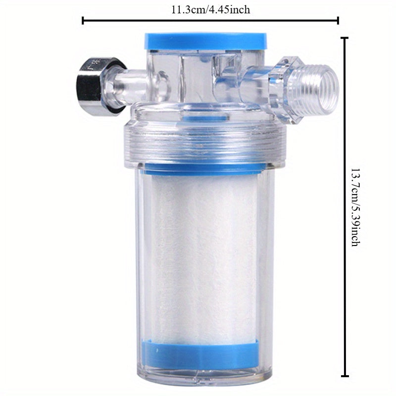 Water Purifier with Replaceable PP Cotton Filter for Sediment Removal from Shower Faucet and Washing Machine