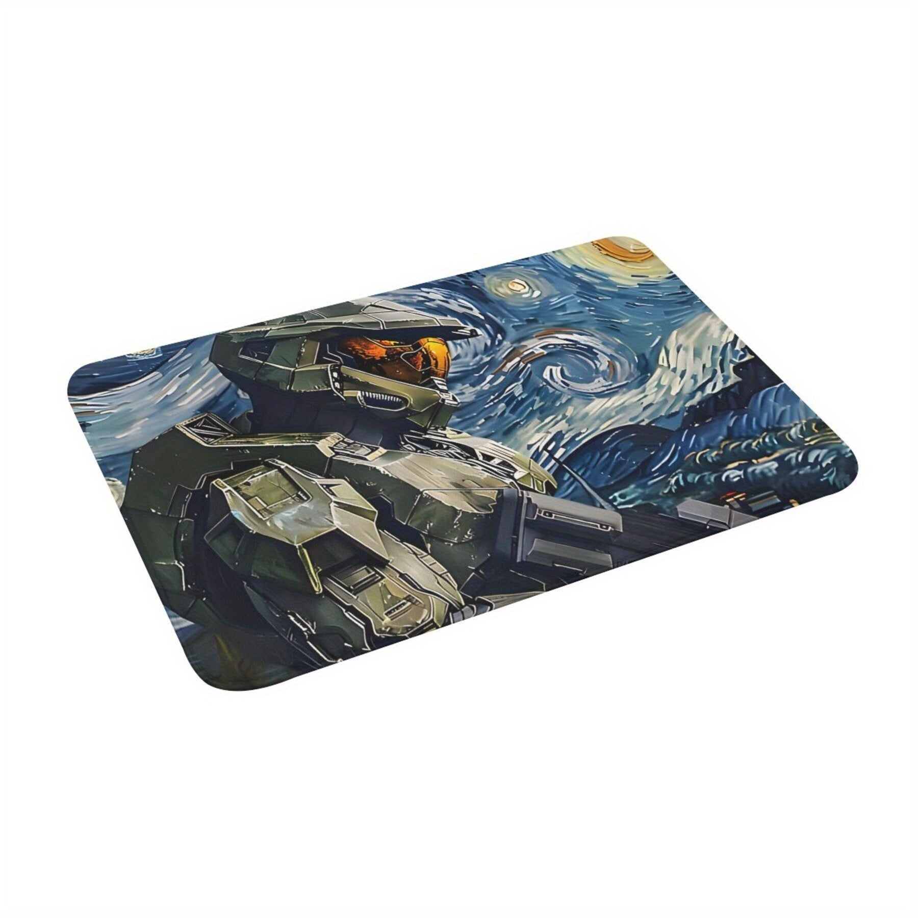 Pop Culture Halo Master Chief Doormat Polyester Rug Anti-Slip Entryway Living Room