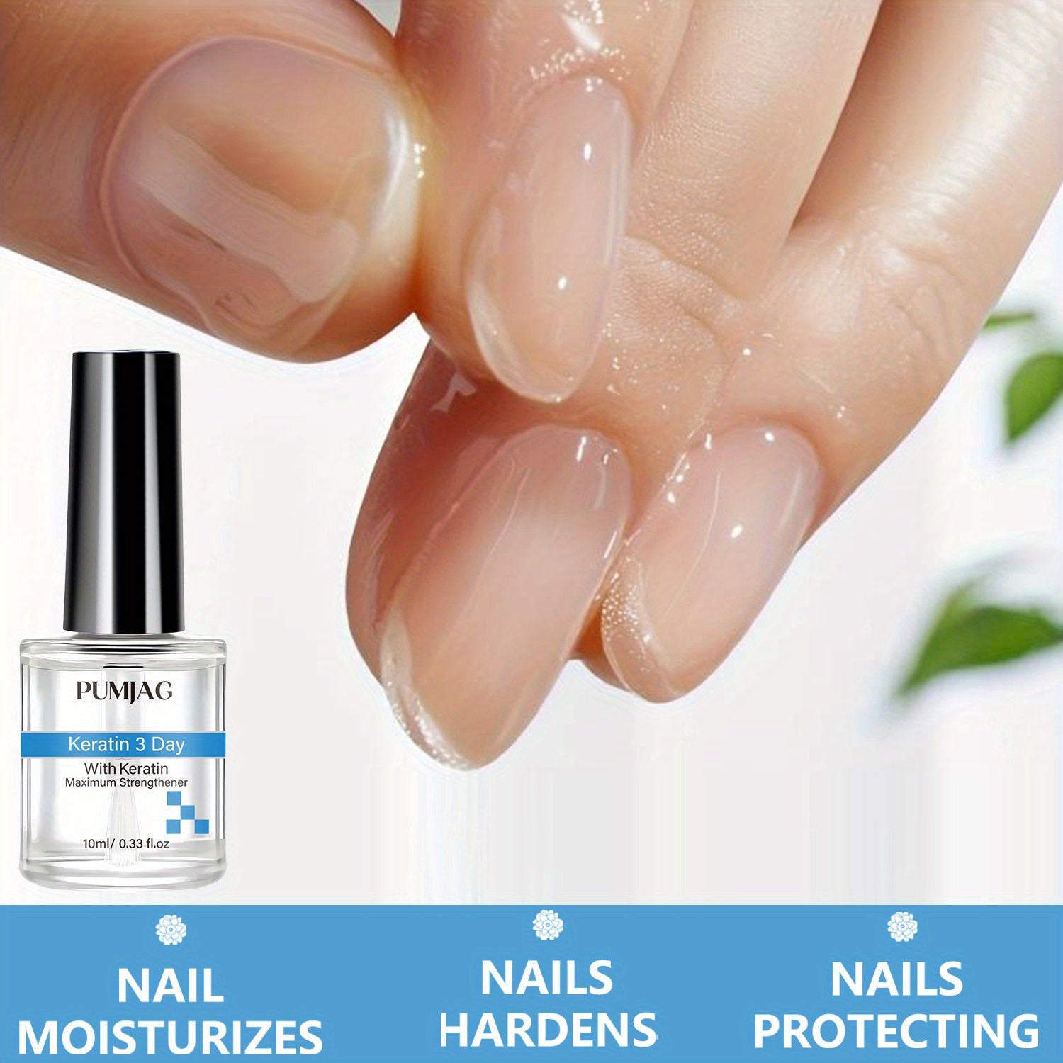 Nail Hardener 3-Day Strengthening Treatment 10ml for Chips & Peeling