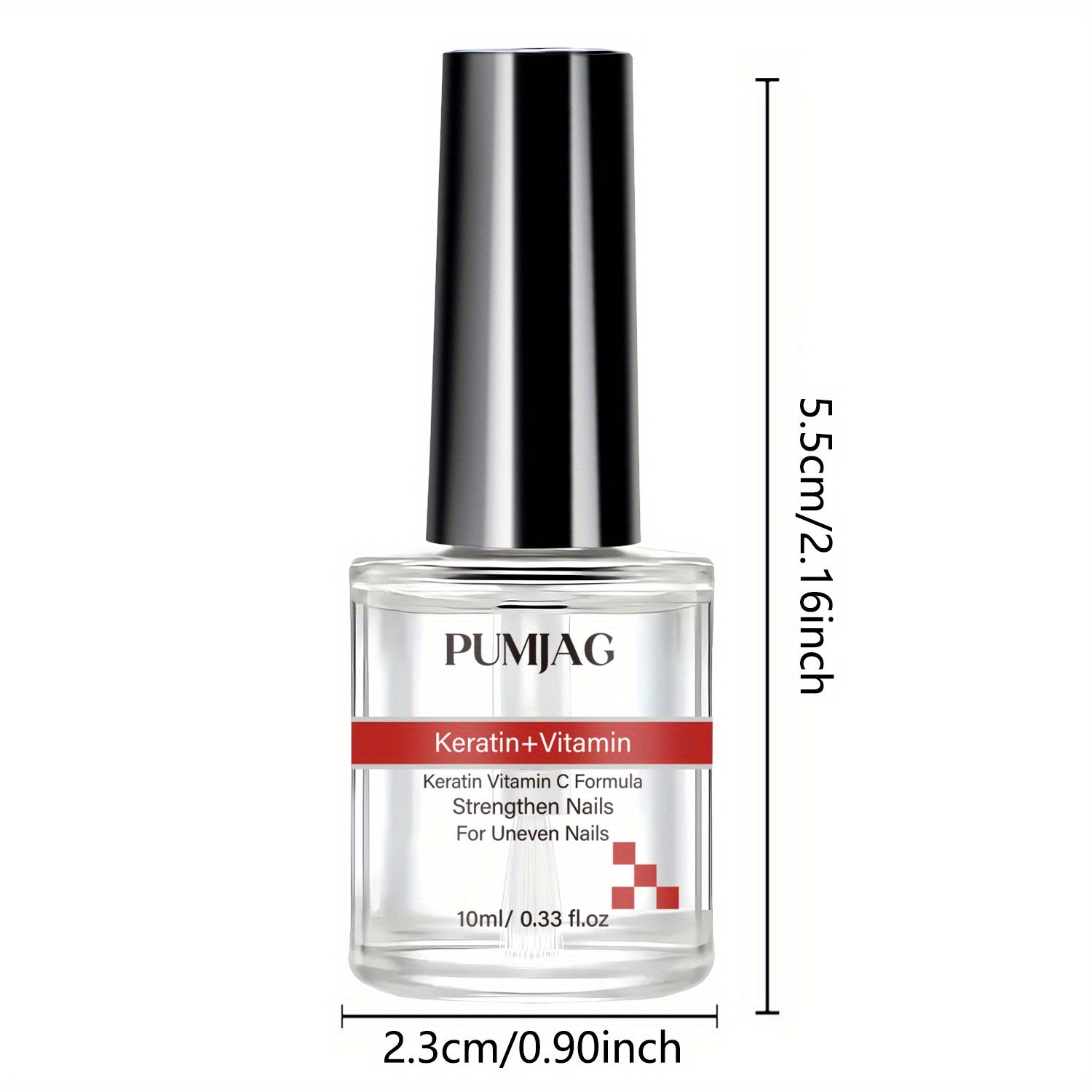 Nail Strengthener with Keratin and Vitamins for Hardening and Gloss Enhancement 10ml