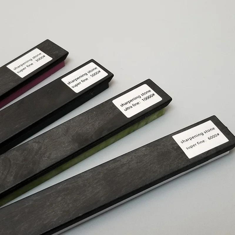 Set of 5 Natural Agate Polishing Stones and Professional Knife Sharpener