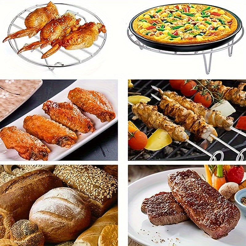 Stainless Steel Round Steamer Rack Kitchen Cooking Steaming Tool