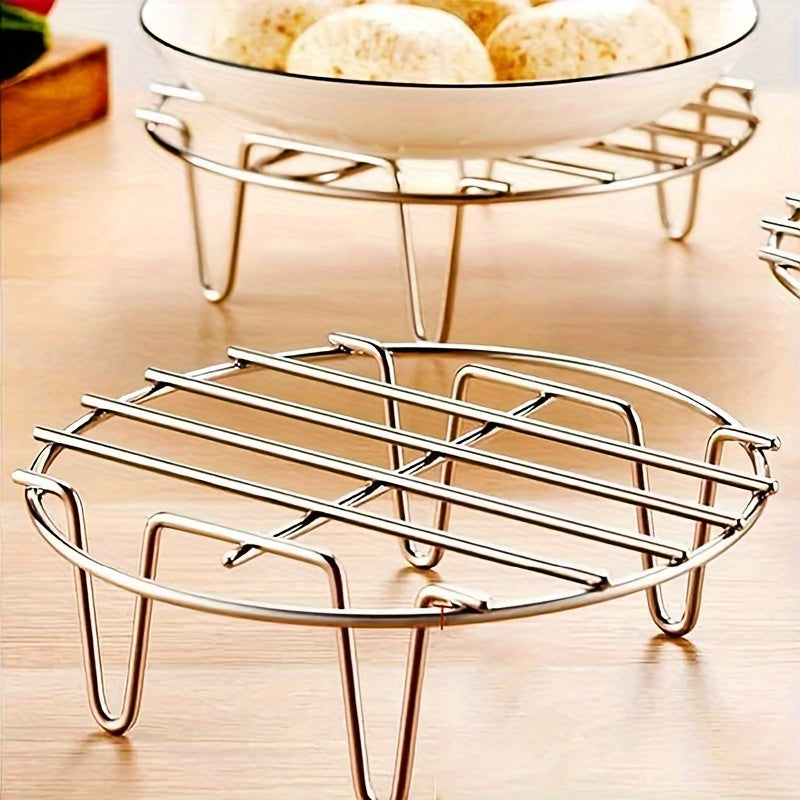Stainless Steel Round Steamer Rack Kitchen Cooking Steaming Tool