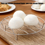 Stainless Steel Round Steamer Rack Kitchen Cooking Steaming Tool