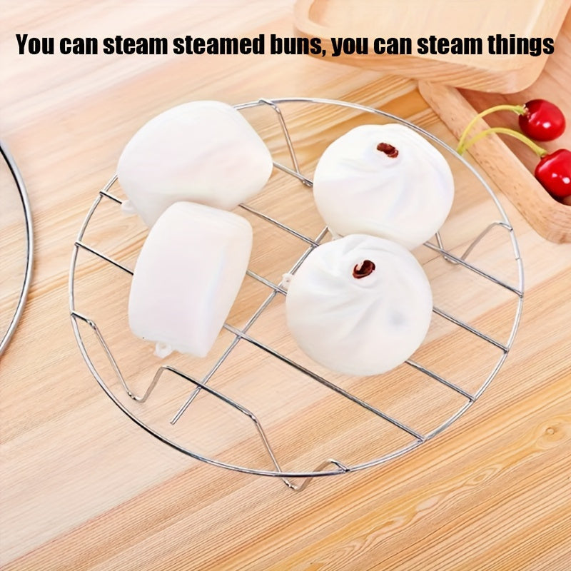 Stainless Steel Round Steamer Rack Kitchen Cooking Steaming Tool