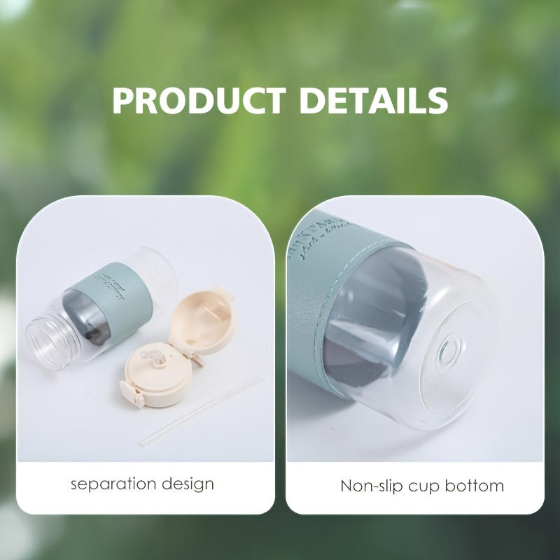 Insulated BPA-Free Plastic Water Bottle with Straw for Daily Use and Holidays