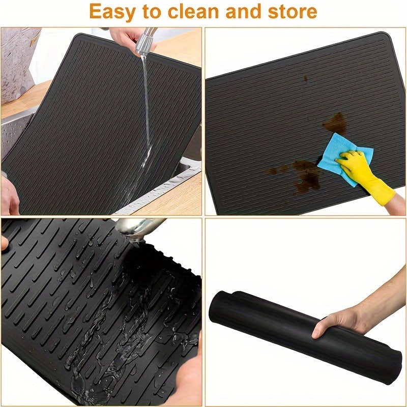 Oshxona pechka himoyasi - issiqqa chidamli, sirpanmaydigan mat, 71.12 sm x 50.8 sm silikon pechka usti qopqog'i