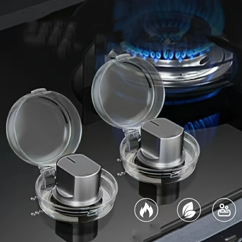 Acrylic Gas Stove and Oven Knob Cover, Oil and Heat Protection, Durable PC Material