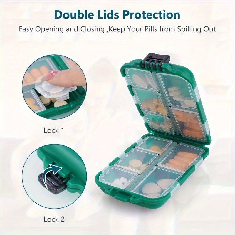 Travel Waterproof Pill Organizer One Week Large Capacity Portable Medicine Case