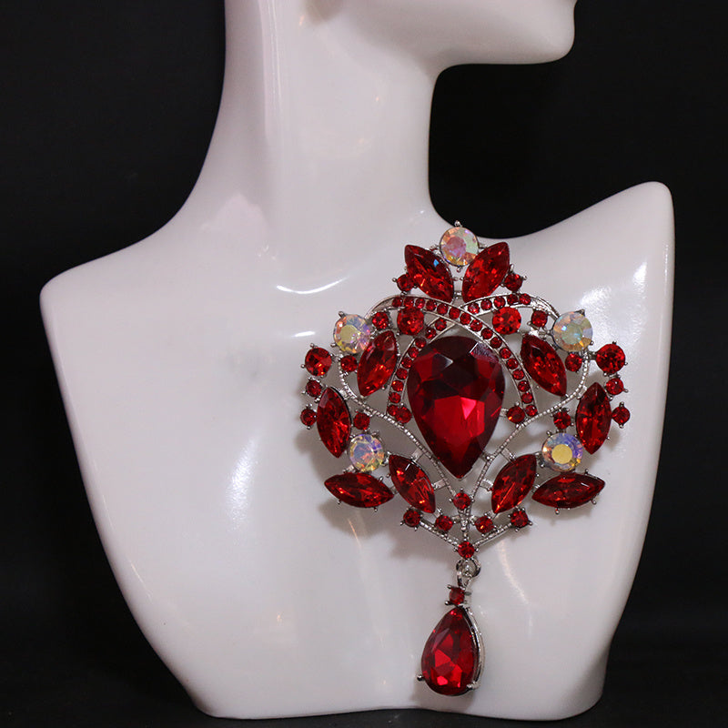 Брошь с стразами - Изысканный кристальный аксессуар с нерегулярным дизайном для женщин, идеально подходит для добавления роскоши и элегантности.