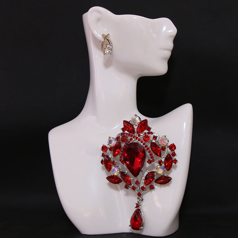 Брошь с стразами - Изысканный кристальный аксессуар с нерегулярным дизайном для женщин, идеально подходит для добавления роскоши и элегантности.