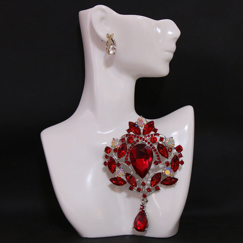 Брошь с стразами - Изысканный кристальный аксессуар с нерегулярным дизайном для женщин, идеально подходит для добавления роскоши и элегантности.