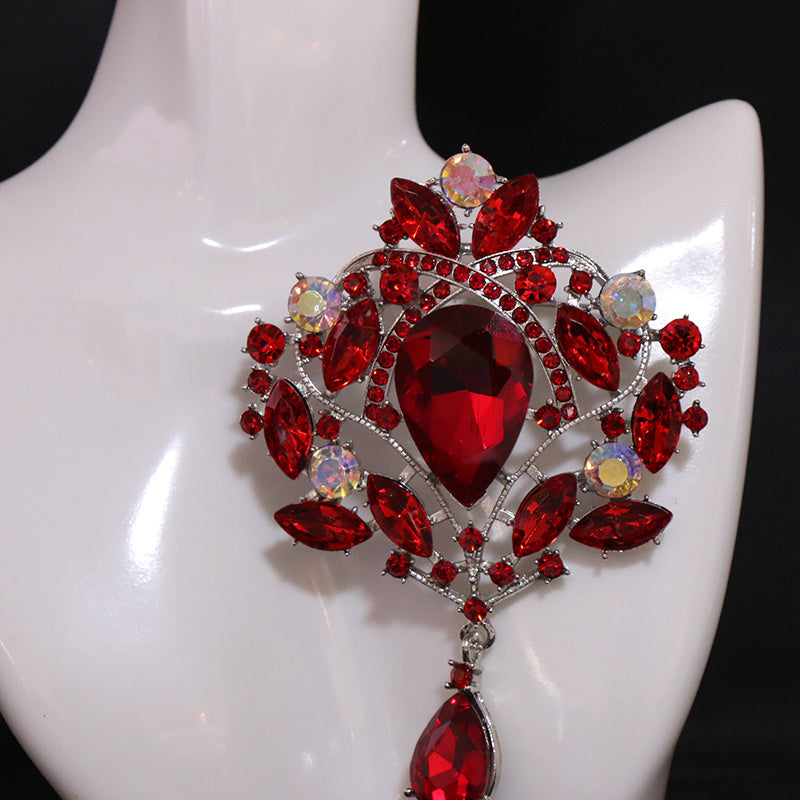 Брошь с стразами - Изысканный кристальный аксессуар с нерегулярным дизайном для женщин, идеально подходит для добавления роскоши и элегантности.