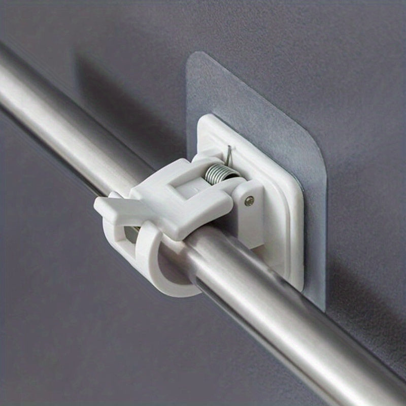 Juego de 4 soportes para cortinas Easy Hang Sin taladro, instalación sin daños