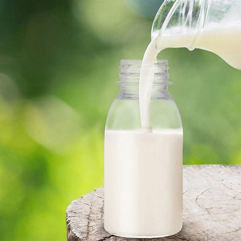 Botellas de leche de plástico 100ml a prueba de fugas, portátiles para bebidas y almacenamiento de alimentos