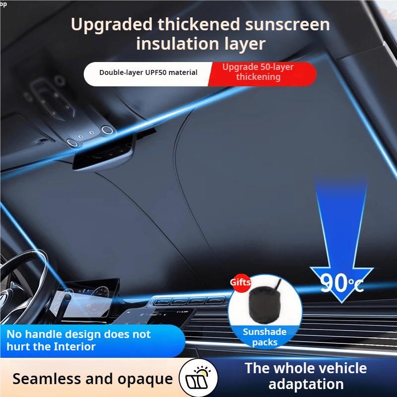 Universal Car Sunshade Thermal Front Window Shade for Interior Accessories
