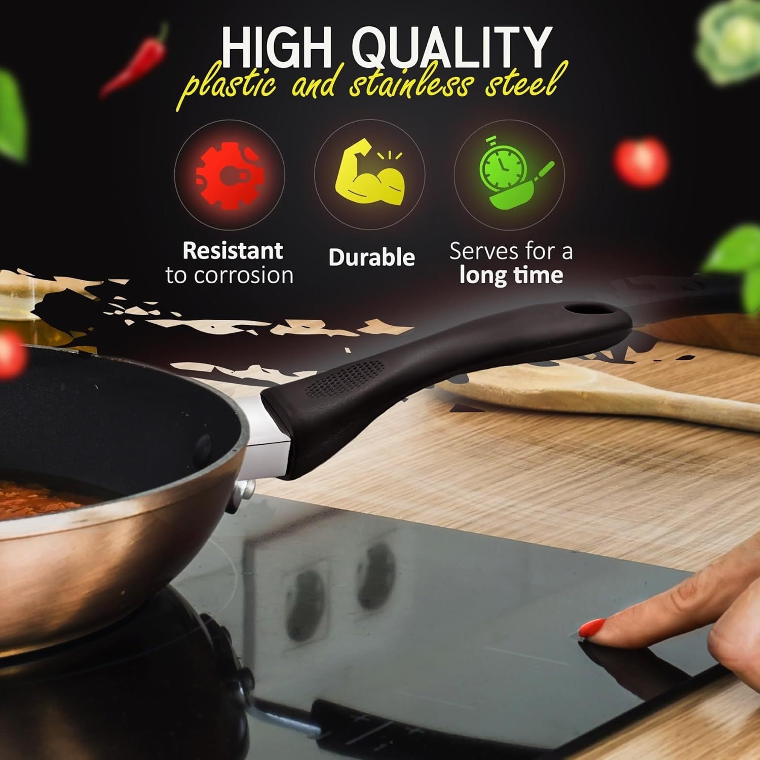 Silicone Cookware Handle Set Replacement Grips for Pots and Pans Easy to Clean