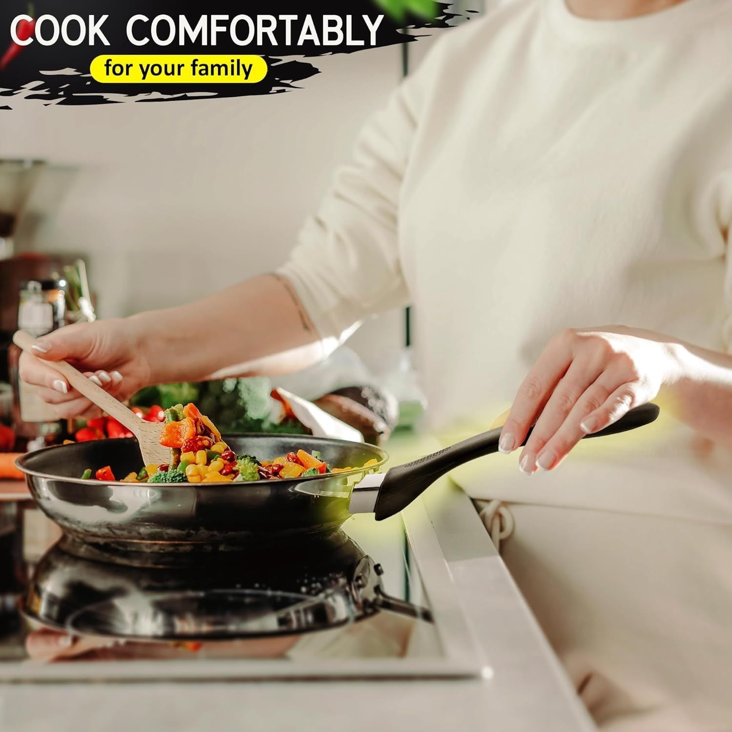 Silicone Cookware Handle Set Replacement Grips for Pots and Pans Easy to Clean