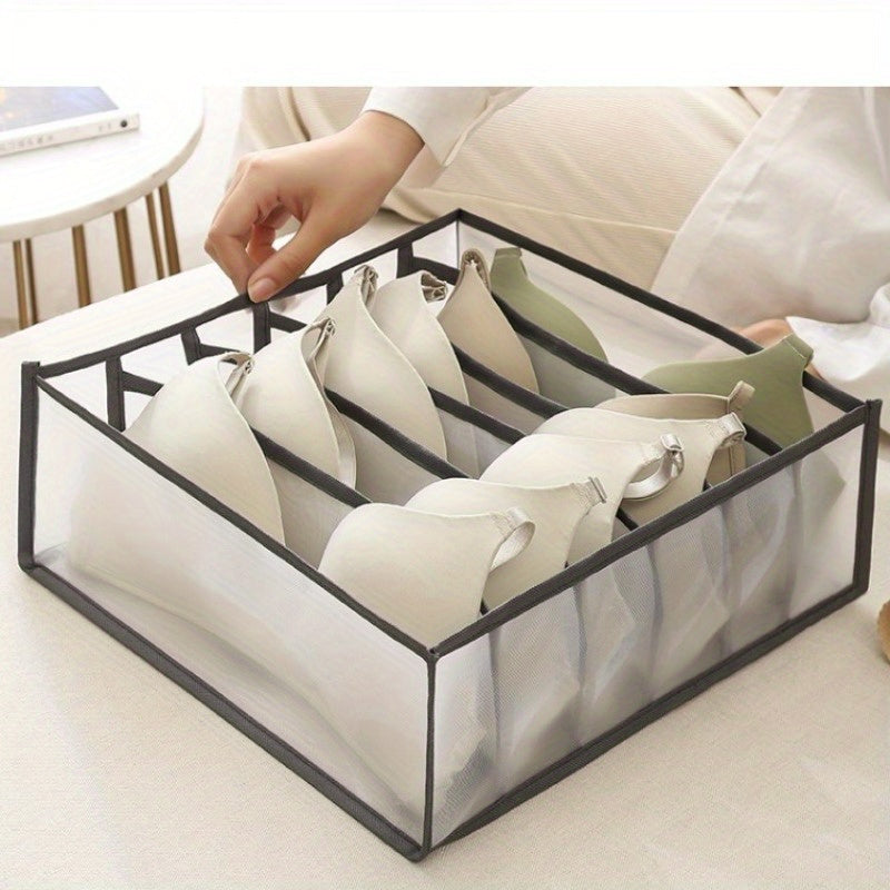 Organizador de tela multifuncional para cajones, ideal para guardar ropa interior y cosméticos