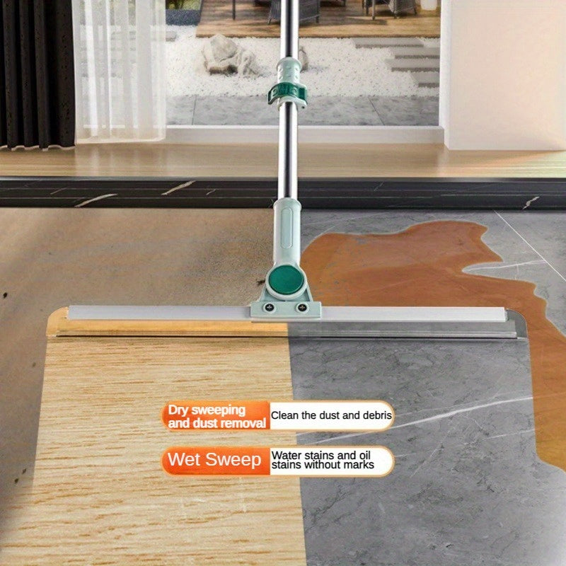 Тройное действие силиконовой метлы с гибкой полосой и металлической ручкой для очистки различных поверхностей