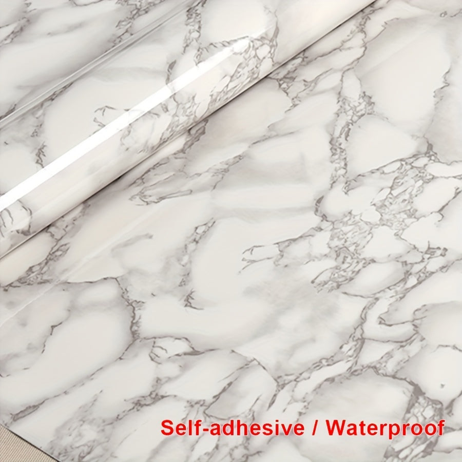 Self-Adhesive Waterproof Marble Wall Stickers for Kitchen and Bathroom Decor