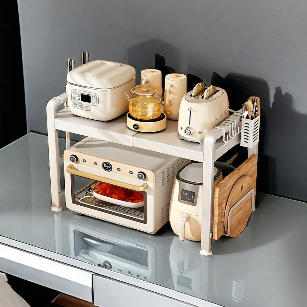 Uy uchun tashkilot uchun 6 ta g‘ilof bilan karbon po‘latdan yasalgan tortib olinadigan oshxona saqlash racki