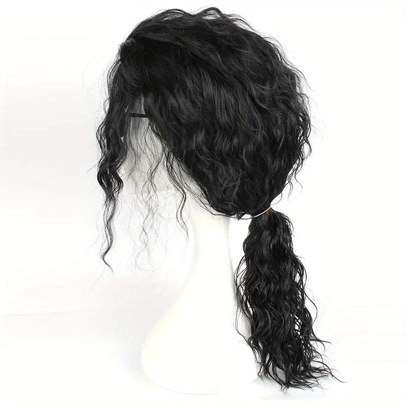 Men's Rocker Style Curly Wig Synthetic Fiber for Cosplay Parties Halloween
