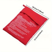 Bolsa de nylon apta para microondas para cocinar, para papas asadas y maíz, bolsa lavable para guarniciones