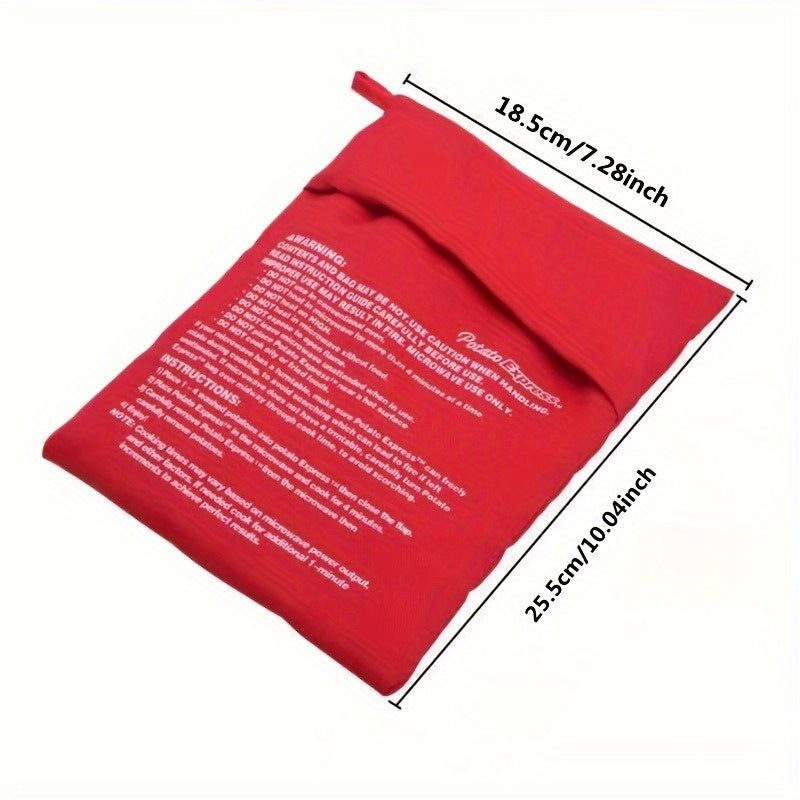 Bolsa de nylon apta para microondas para cocinar, para papas asadas y maíz, bolsa lavable para guarniciones