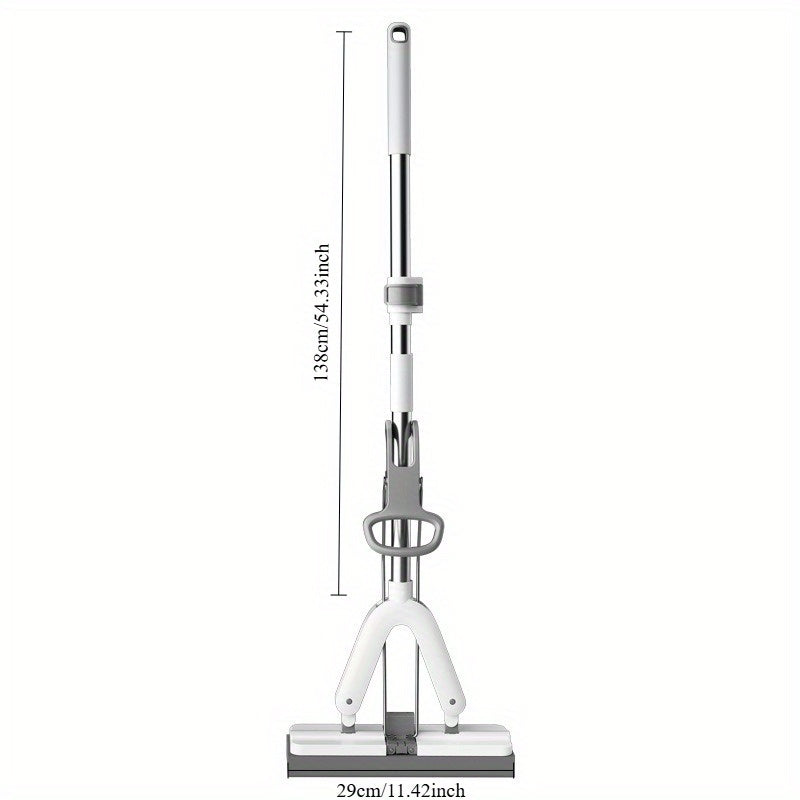 Thick Sponge Mop with Hands-Free Washing and High Absorption for Kitchen Bathroom and Living Room