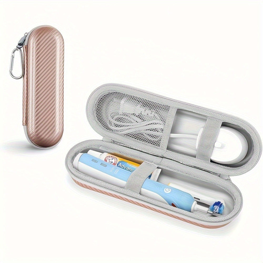 Suv o'tkazmaydigan, shokga chidamli elektr tish cho'tkasi tashkilotchisi, katta sig'imli sayohat qutisi, tarmoq cho'ntaklari bilan