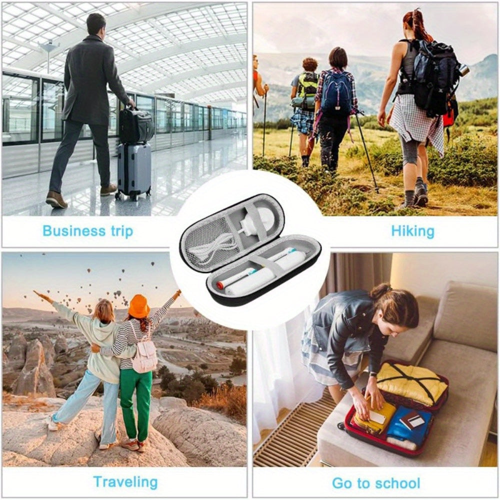 Suv o'tkazmaydigan, shokga chidamli elektr tish cho'tkasi tashkilotchisi, katta sig'imli sayohat qutisi, tarmoq cho'ntaklari bilan