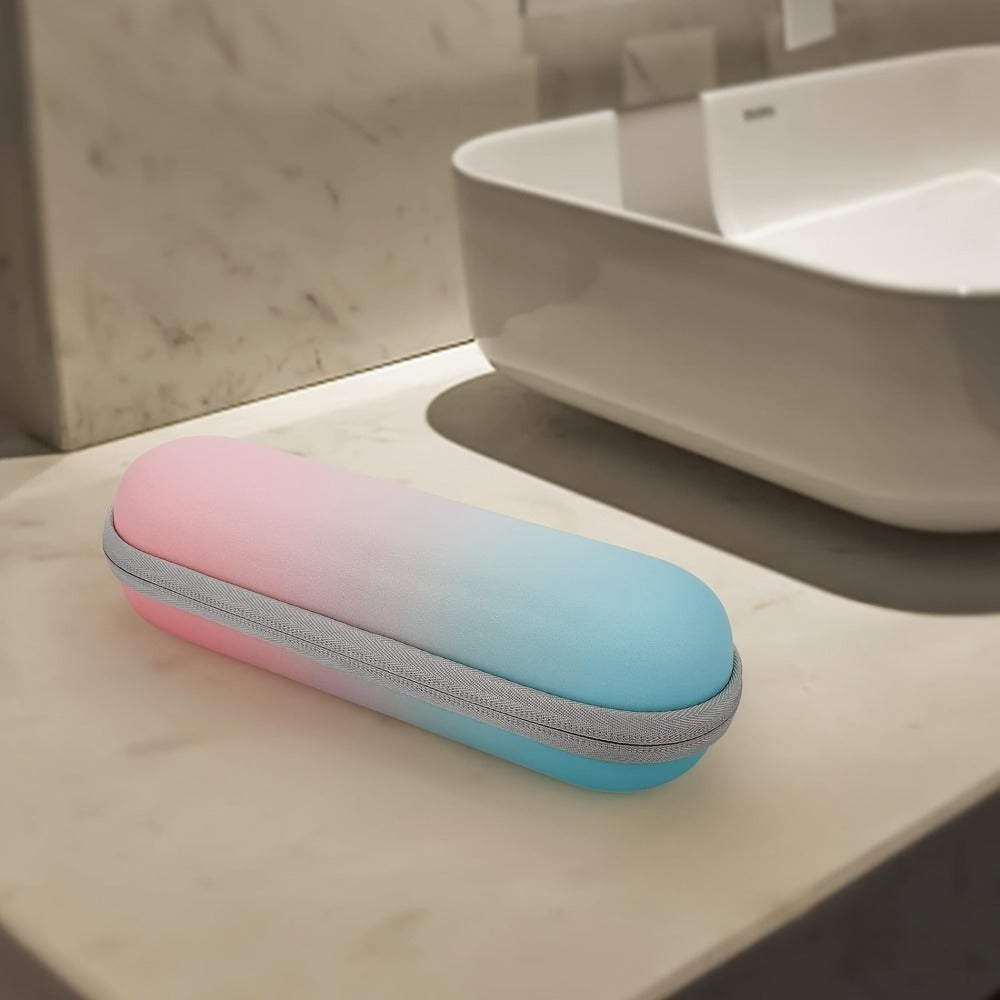 Suv o'tkazmaydigan, shokga chidamli elektr tish cho'tkasi tashkilotchisi, katta sig'imli sayohat qutisi, tarmoq cho'ntaklari bilan