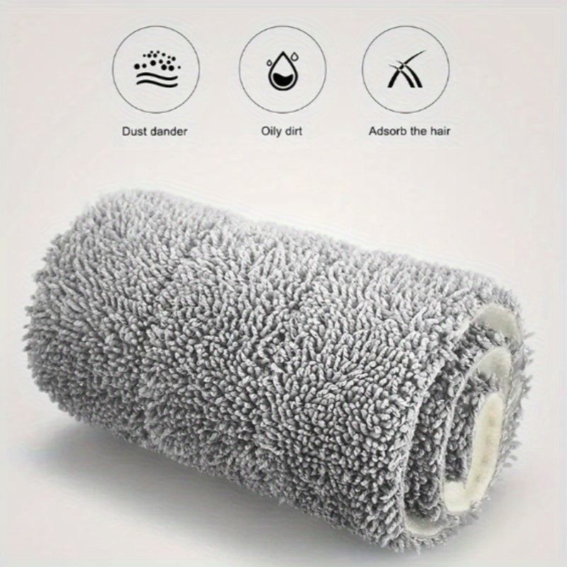 Набор влажной и сухой швабры с микрофибровыми насадками, ведром и скребком для уборки пола