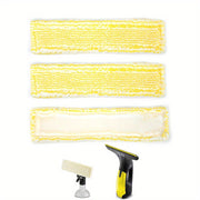 2-Pack Microfiber Mop Pads for Windows and Household Cleaning Reusable Cloths