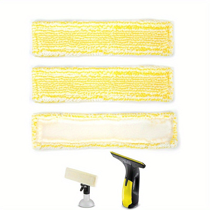 2-Pack Microfiber Mop Pads for Windows and Household Cleaning Reusable Cloths