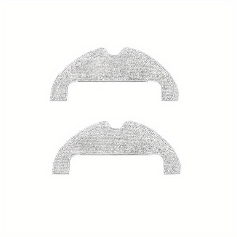 Set of 2 Washable Microfiber Mop Cloths for Robotic Vacuum Cleaners