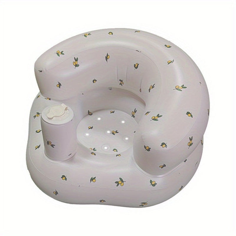 Toddler Bath Seat Foldable Anti-Slip PVC Learning and Play Seat