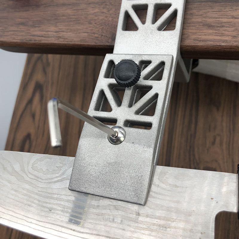 Manual Knife Sharpener with Adjustable Angle and Durable Metal Construction