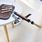 Manual Knife Sharpener with Adjustable Angle and Durable Metal Construction