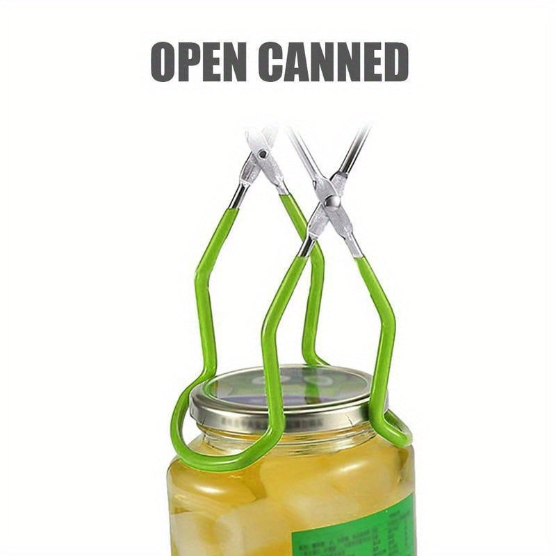 Stainless Steel Wide Mouth Canning Jar Lifter Non-Slip Tongs for Safe Handling