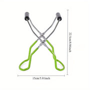 Stainless Steel Wide Mouth Canning Jar Lifter Non-Slip Tongs for Safe Handling