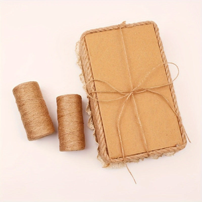 100 Meter Natural Jute Twine for Gardening Crafts and Gift Wrapping