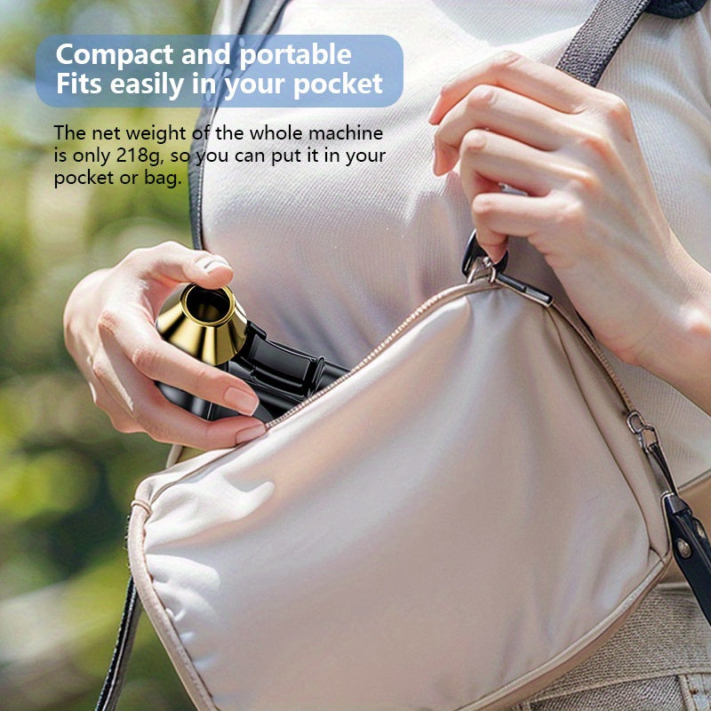 Portable Handheld Fan with 130,000RPM Speed Rechargeable Battery USB Charging Compact Dust Blower for Cleaning and Outdoor Use