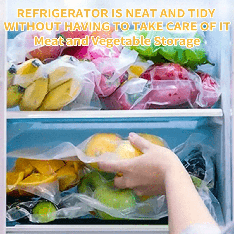 100 Pieces BPA-Free Plastic Vacuum Sealer Bags Food Preservation Sous Vide Storage