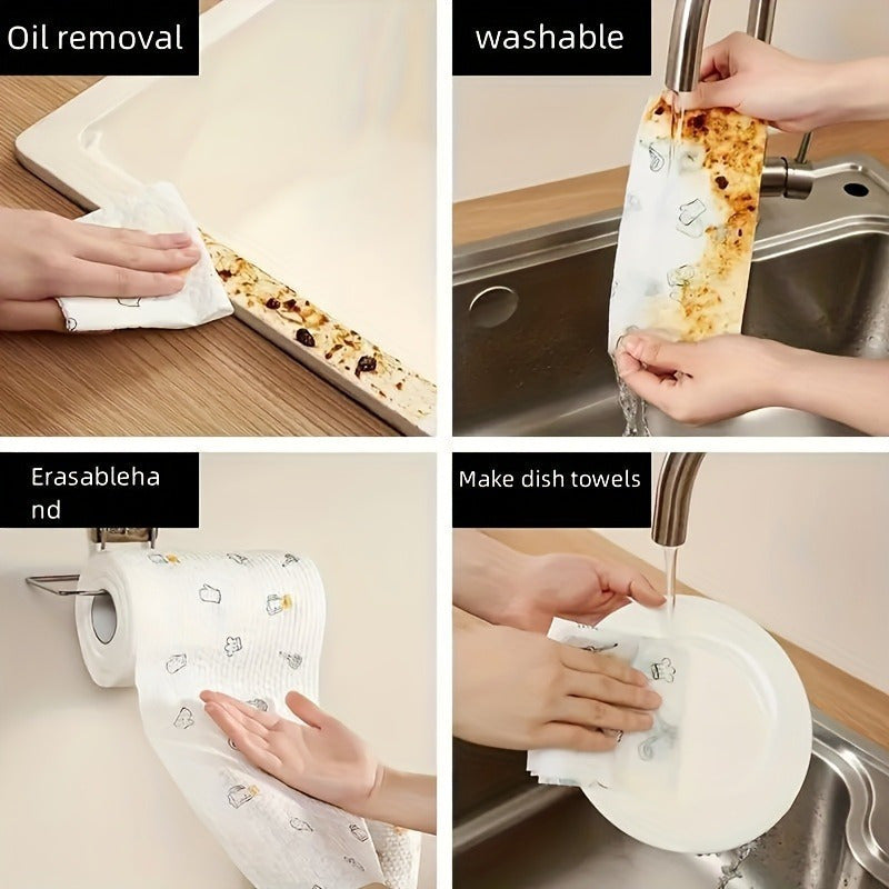 30 Reusable Kitchen Towels for Grease Removal, Non-Toxic, Multi-Purpose